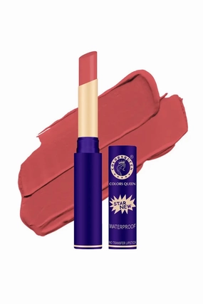 Colors Queen Start New Long Lasting Matte Lipstick (4gm, Nude Peach)