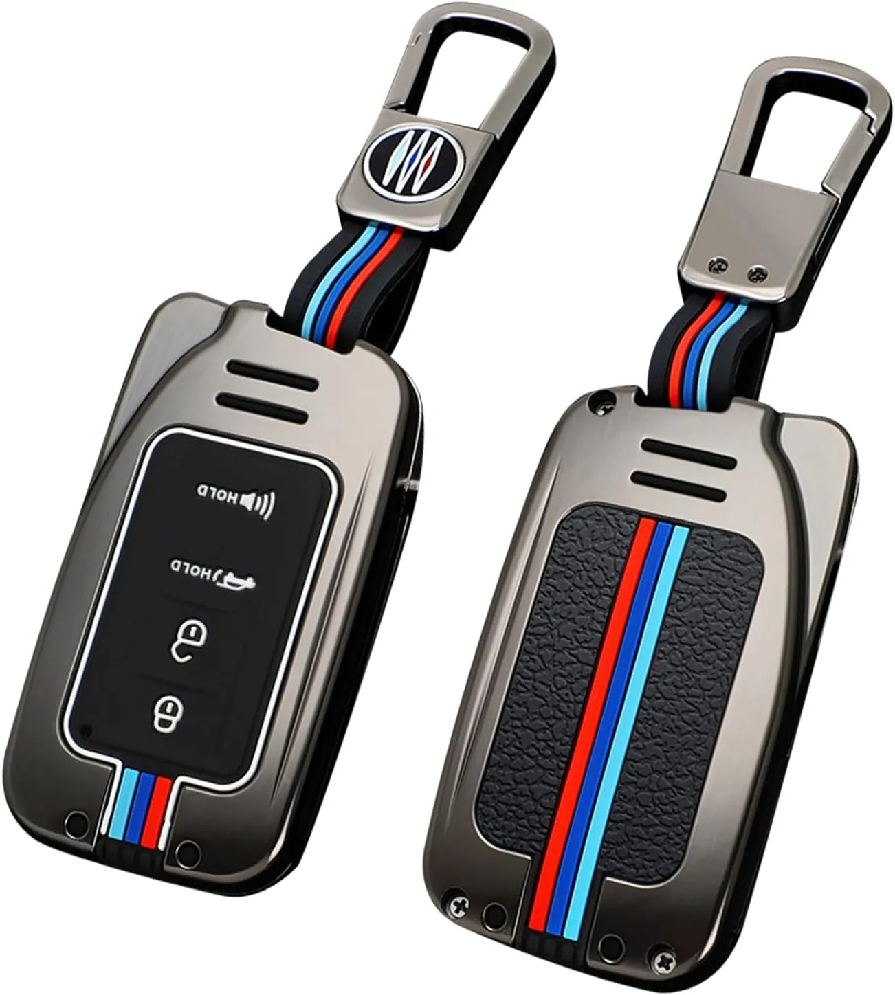 Compatible with Lexus Key Fob Cover,ES NX RX RC GS LX IS Key Fob Case,Metal Shell & Soft Silicone Protection