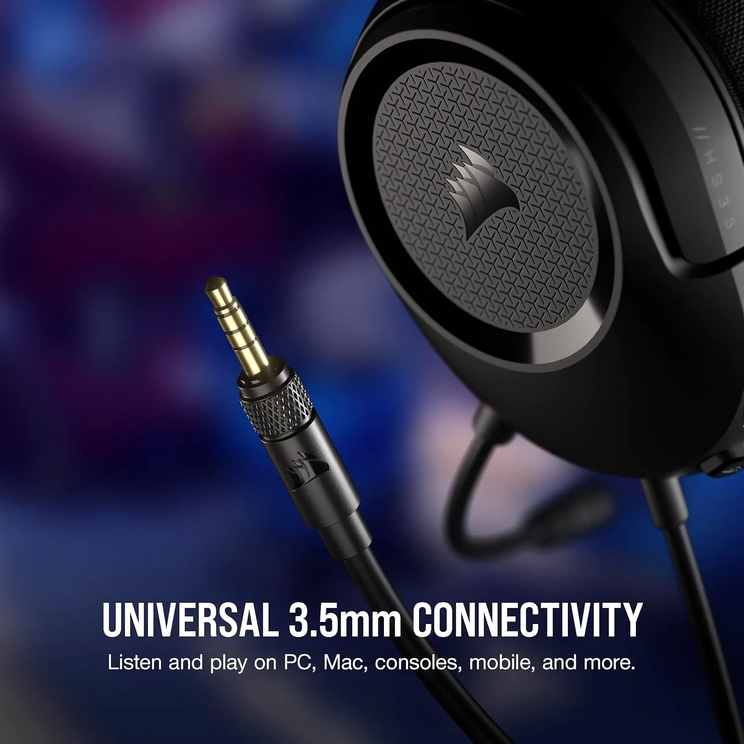 Corsair HS35 v2 Multiplatform Wired Gaming Headset – Flexible Omni-Directional Microphone – Universal 3.5mm Connection – PC, Mac, PS5, PS4, Xbox, Nintendo Switch, Mobile – Red
