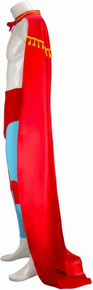 Costume Cosplay Outfit Cape with Mask Crazy Priest Red Long Cloak