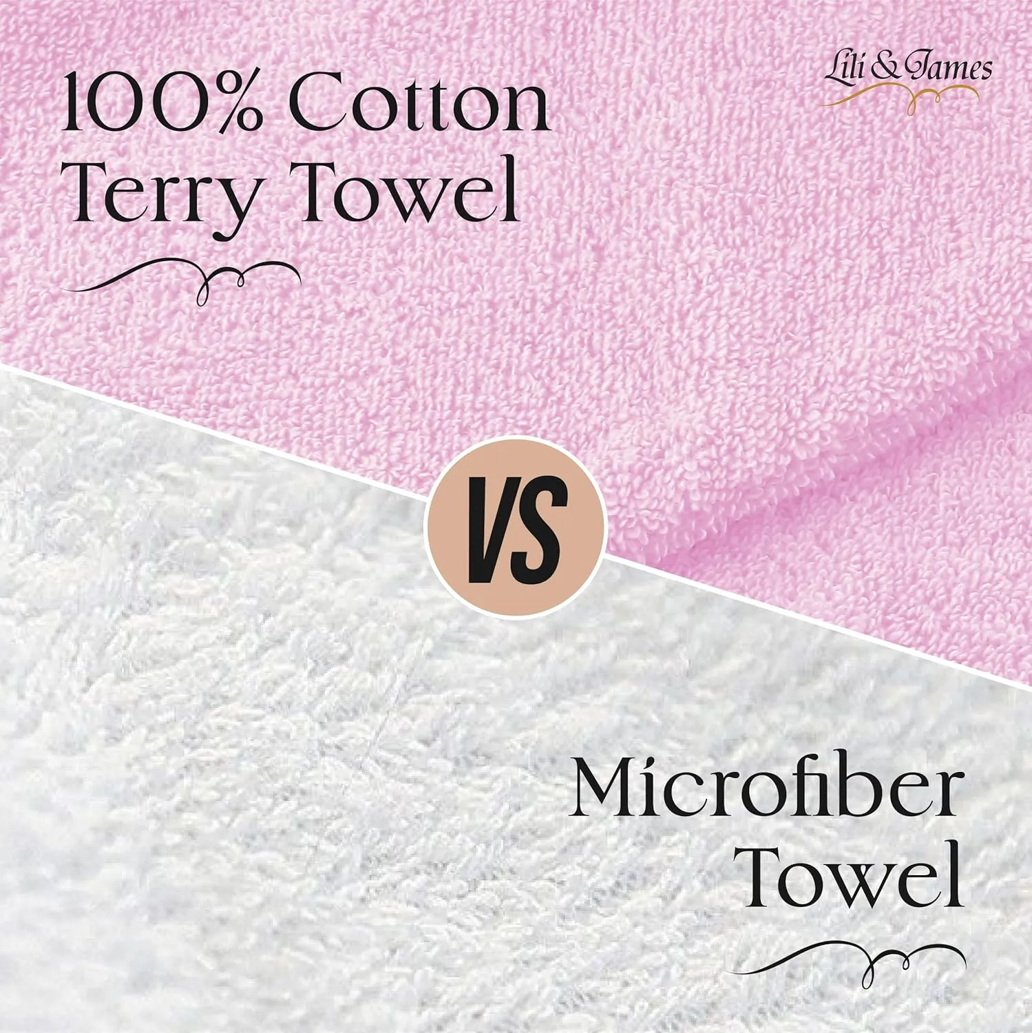 Cotton Hair Towel Wrap for Women/Kids | Quick Dry, Soft & Absorbent 420 GSM Hair Wrap Towels with Double Button | Anti Frizz, Non Microfiber Hair Turbans for Curly, Long Hair (White Pink Lilac)
