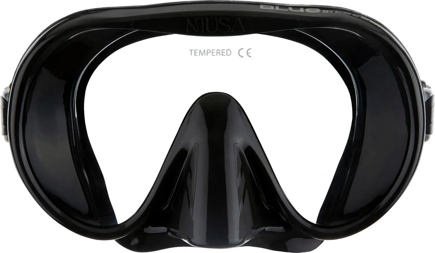 Cressi Adult Frameless Diving Mask - Wide View Mono Lens - Low Internal Volume - Pure Soft Silicone - Musa: Designed in Italy