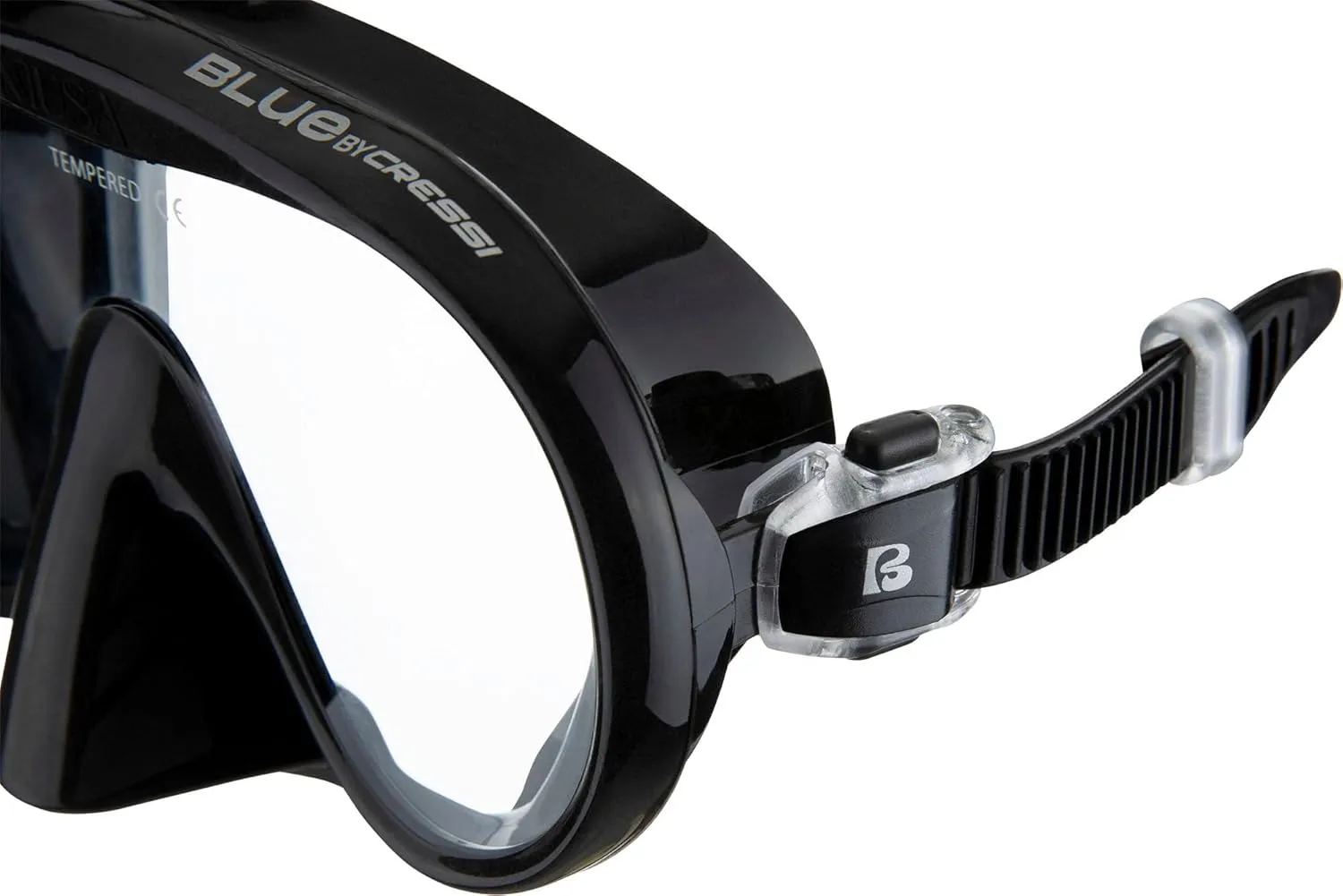 Cressi Adult Frameless Diving Mask - Wide View Mono Lens - Low Internal Volume - Pure Soft Silicone - Musa: Designed in Italy