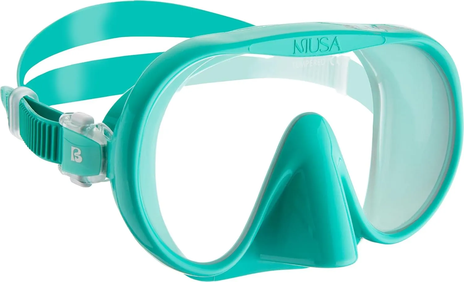 Cressi Adult Frameless Diving Mask - Wide View Mono Lens - Low Internal Volume - Pure Soft Silicone - Musa: Designed in Italy