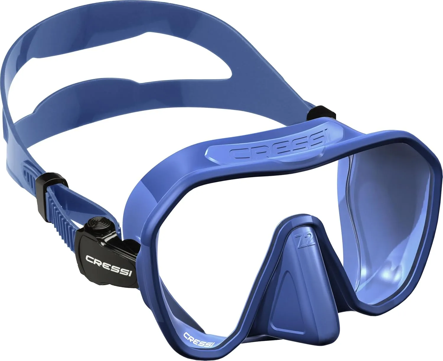 Cressi Adult Frameless Diving Mask - Wide View Mono Lens - Low Internal Volume - Pure Soft Silicone - Z2: Designed in Italy by Cressi