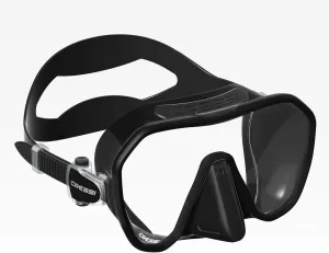 Cressi Adult Frameless Diving Mask - Wide View Mono Lens - Low Internal Volume - Pure Soft Silicone - Z2S: Designed in Italy by Cressi