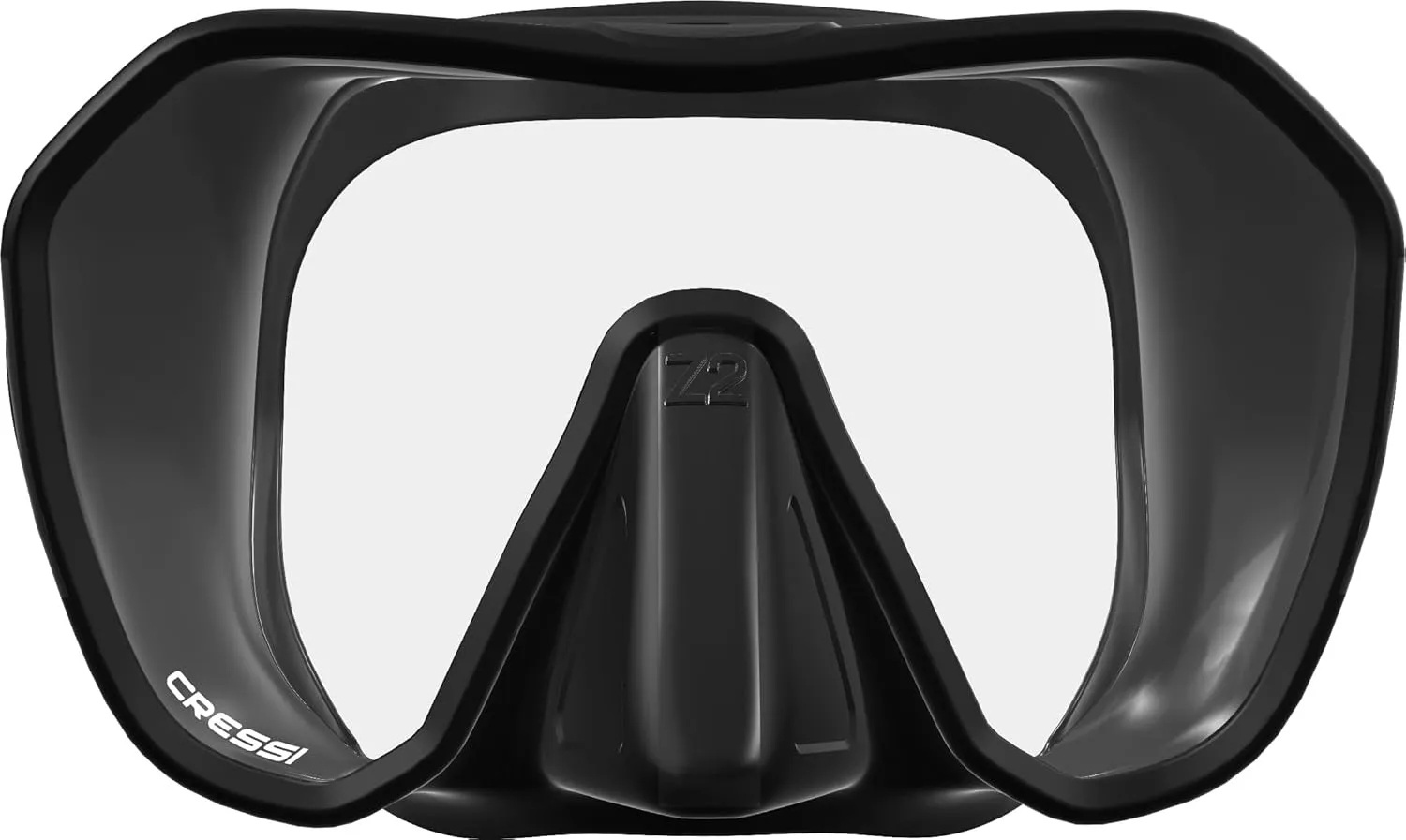 Cressi Adult Frameless Diving Mask - Wide View Mono Lens - Low Internal Volume - Pure Soft Silicone - Z2S: Designed in Italy by Cressi