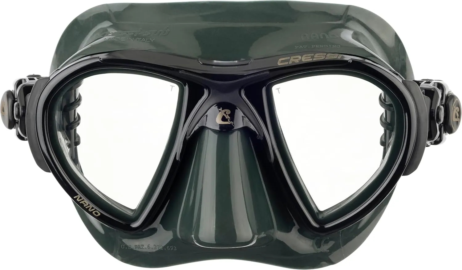Cressi Low Volume Adult Mask for Scuba, Freediving, Spearfishing Nano Made in Italy