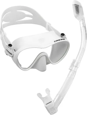 Cressi Scuba Diving Snorkeling Kit - Freediving Mask & Dry Snorkel - F1 & Supernova Dry: Designed in Italy