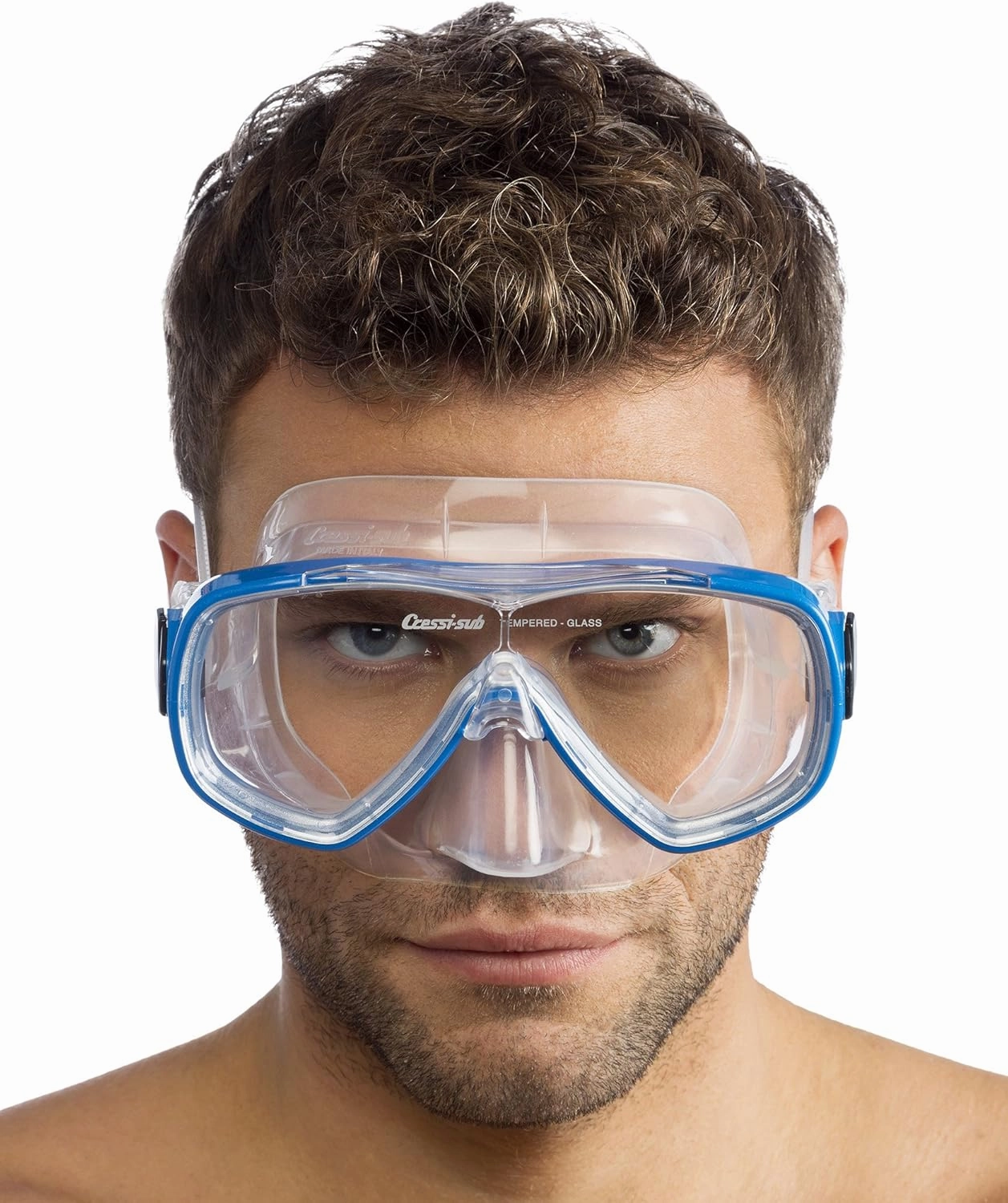 Cressi Light Weight Premium Travel Snorkel Set for All Ages- Adjustable Fins   Silicone Mask   Dry Snorkel - Palau SAF Set: Made in Italy