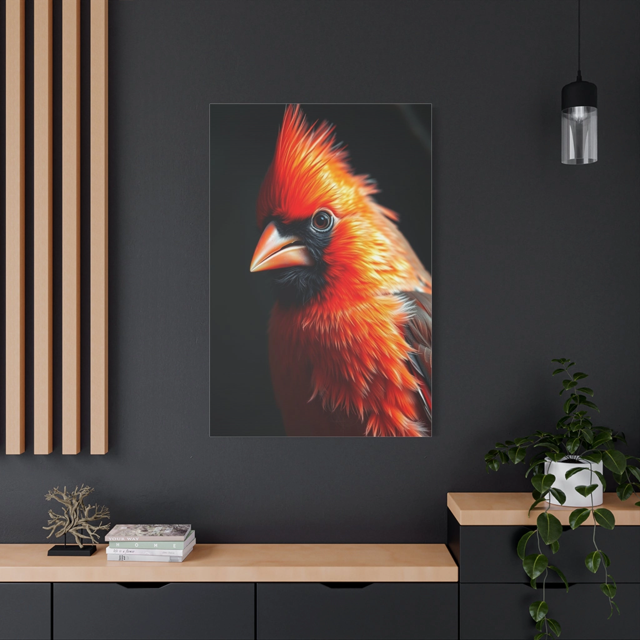 Crimson Majesty Canvas