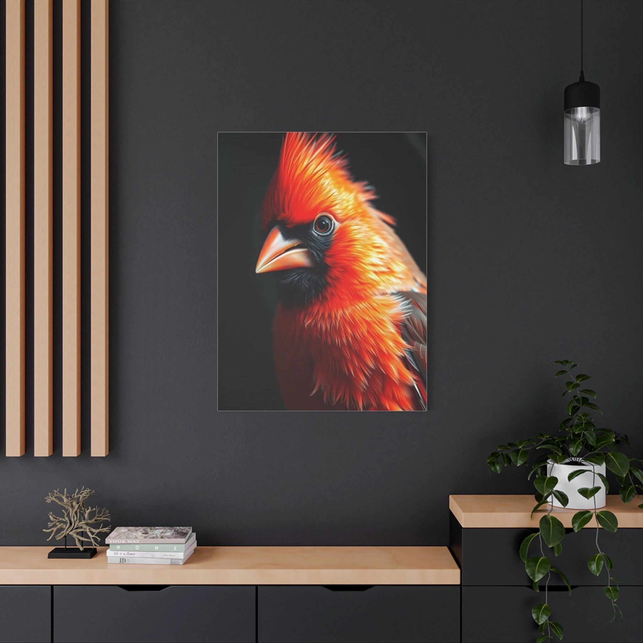 Crimson Majesty Canvas