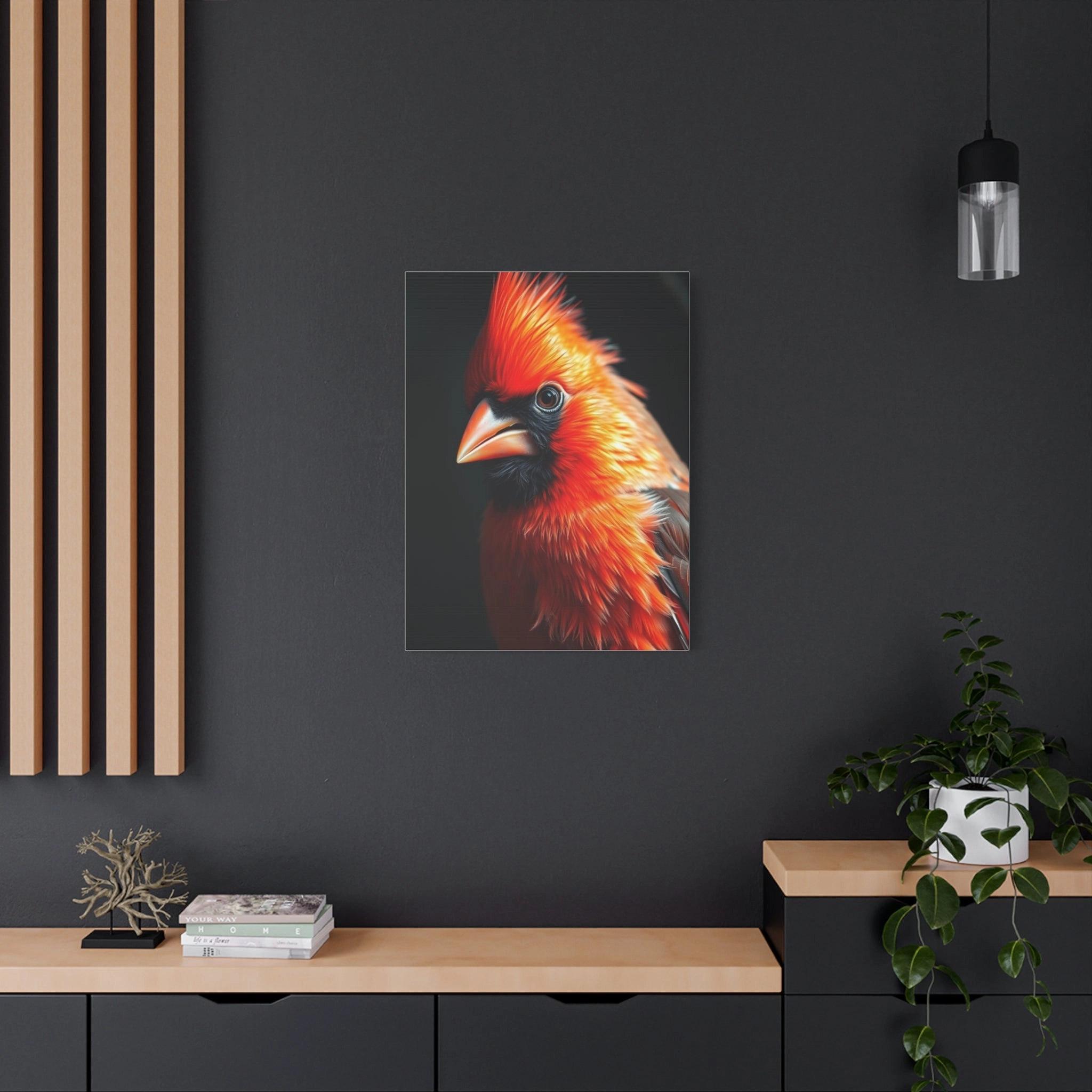 Crimson Majesty Canvas