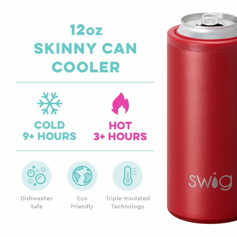 Crimson Skinny Can Cooler