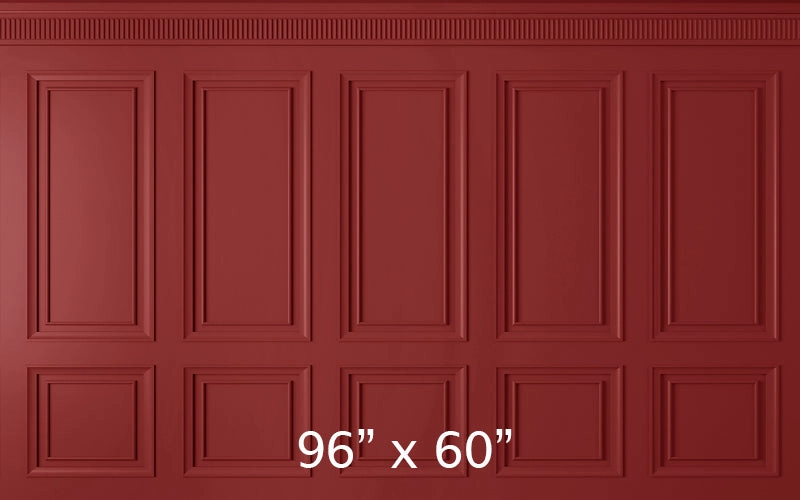 Crimson Wainscoting