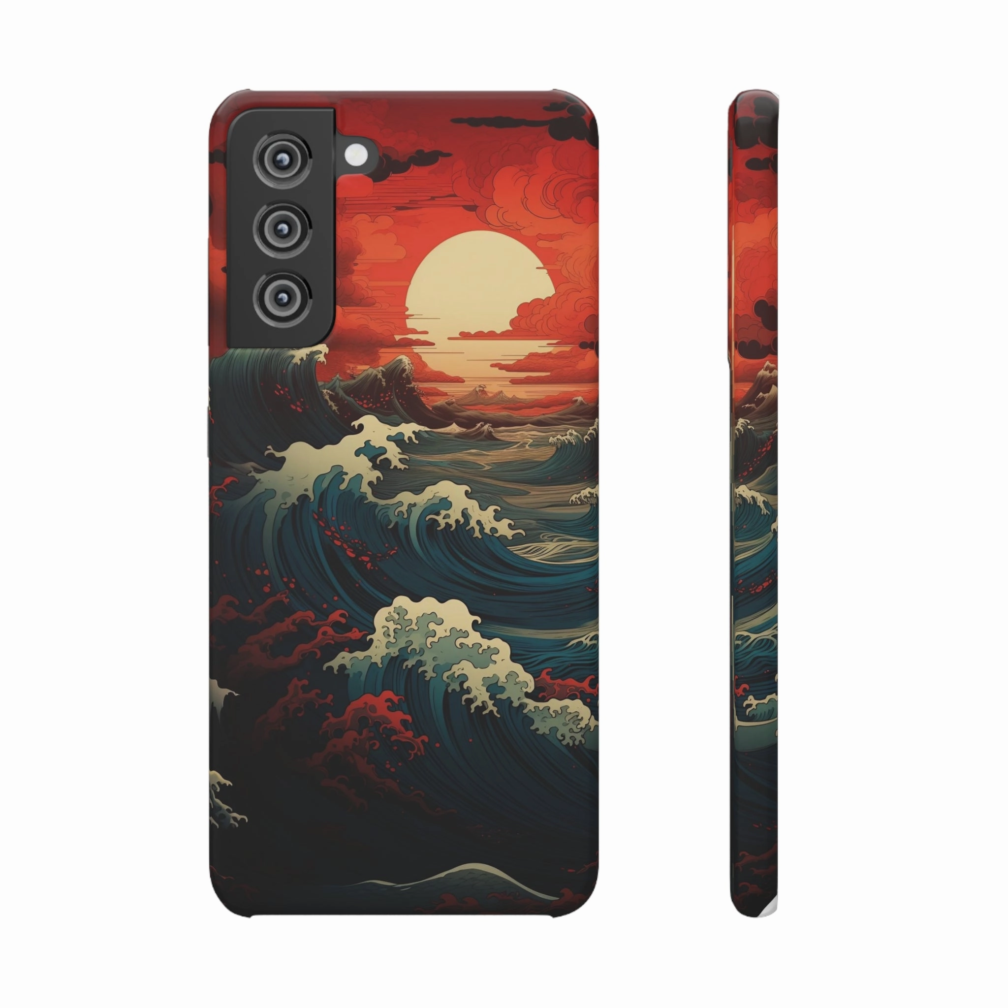 Crimson Wave | Snap Case