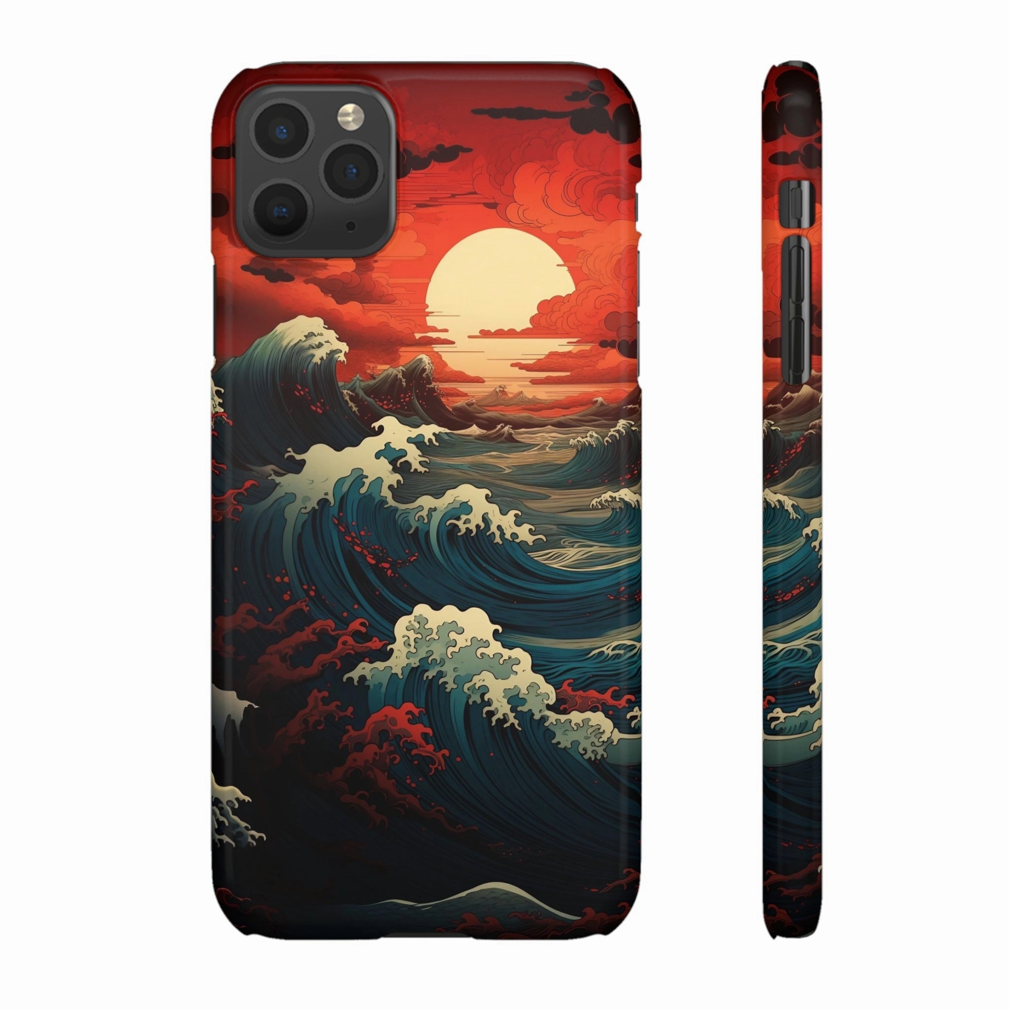 Crimson Wave | Snap Case