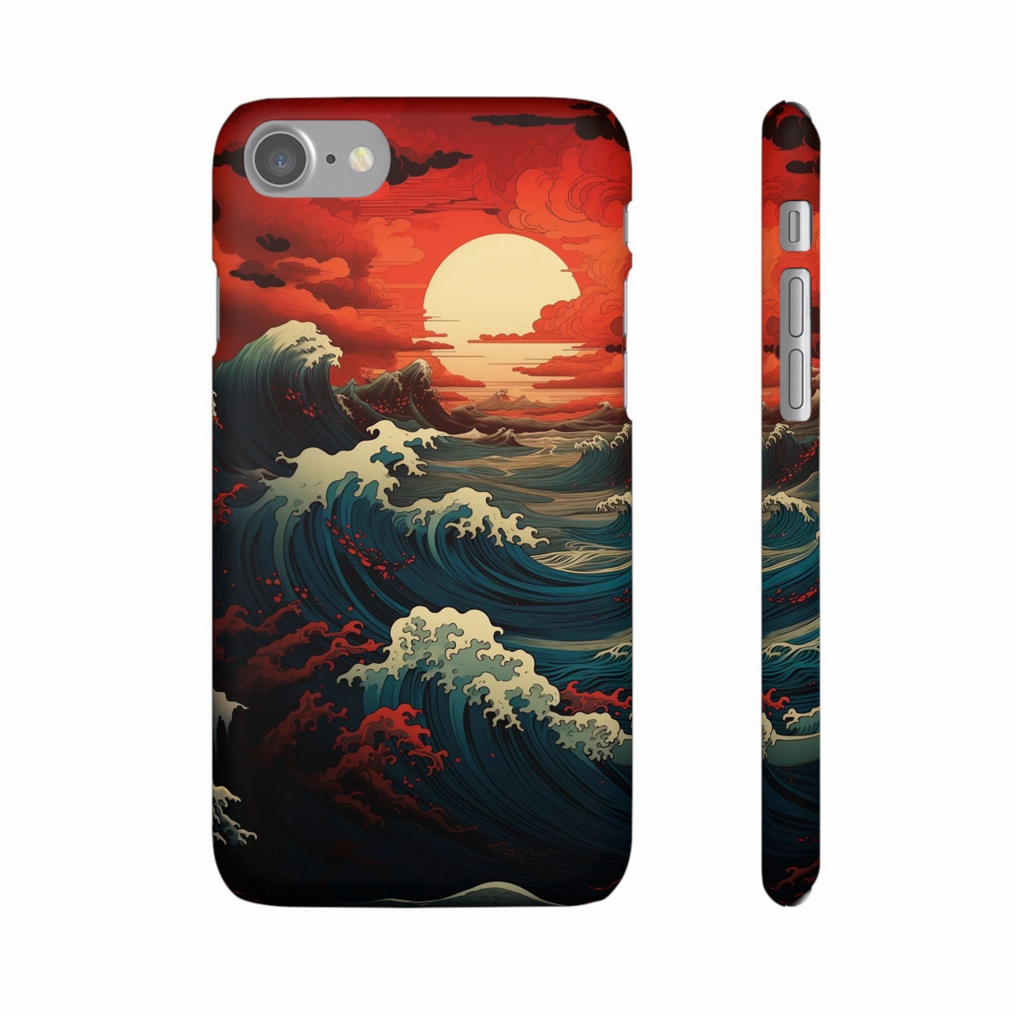 Crimson Wave | Snap Case
