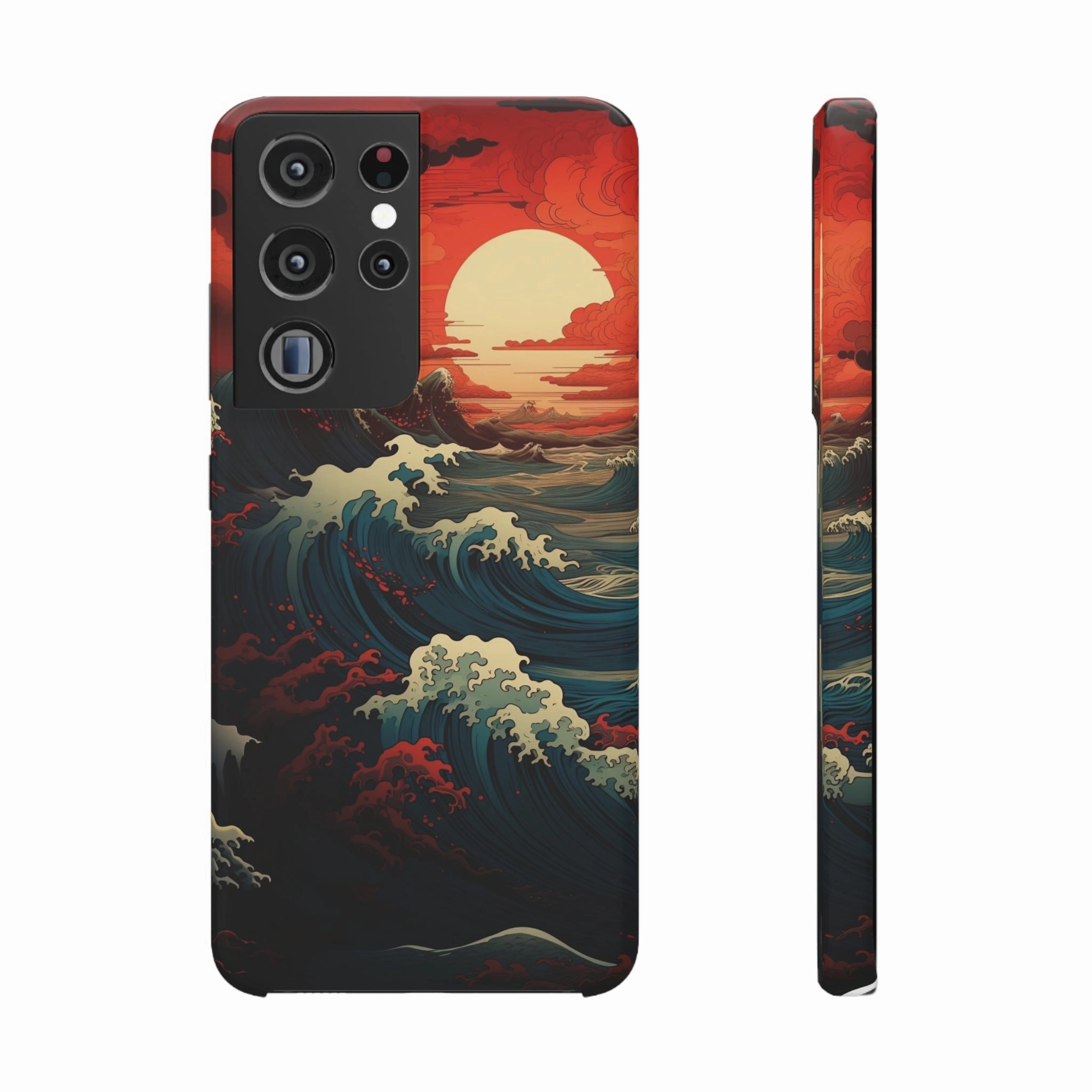 Crimson Wave | Snap Case