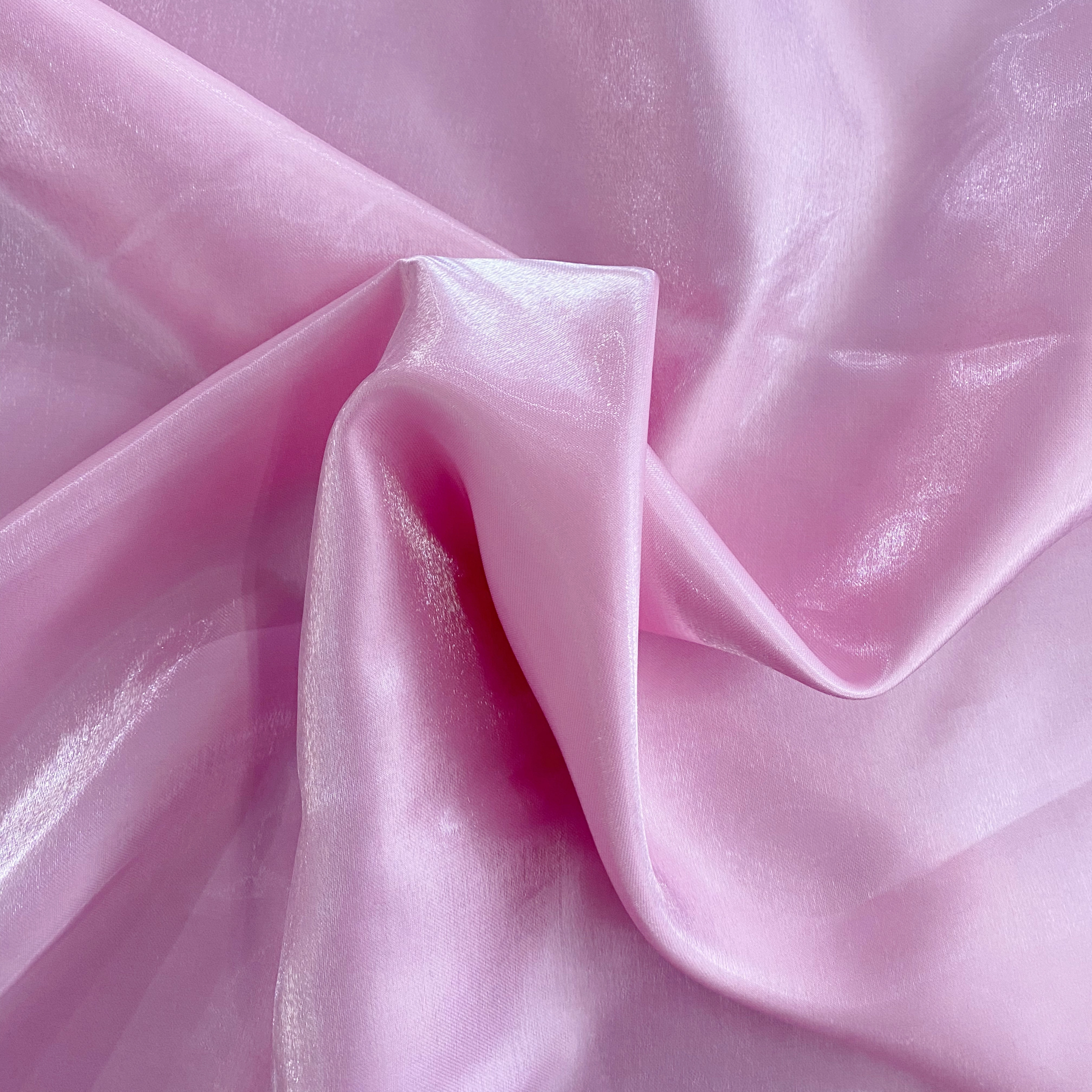 Crystal Shimmer Satin - Pink