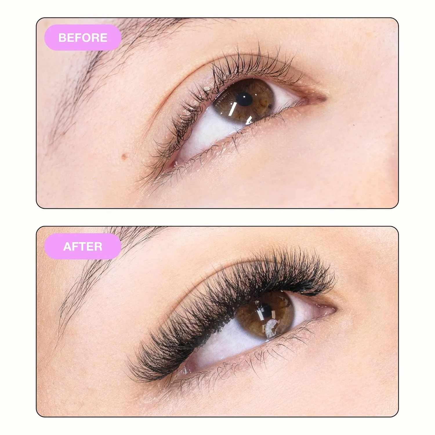 Curacoro W Eyelashes Extensions - 3D Handmade Volume Eyelashes, C CC D Curl, Thickness 0.05~0.07mm, 9-15mm Length Mixed Tray, Full Fluffy Volume Look, Long Lasting & Easy Application