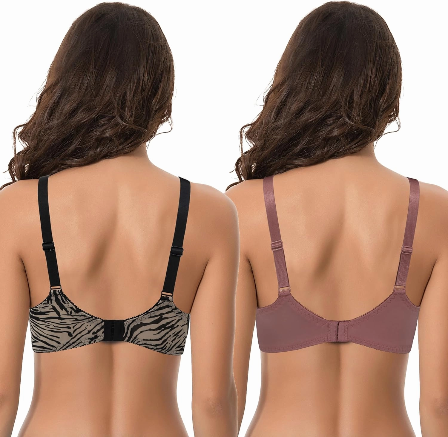 Curve Muse Women's Plus Size Minimizer Unlined Underwire Full Coverage Bra