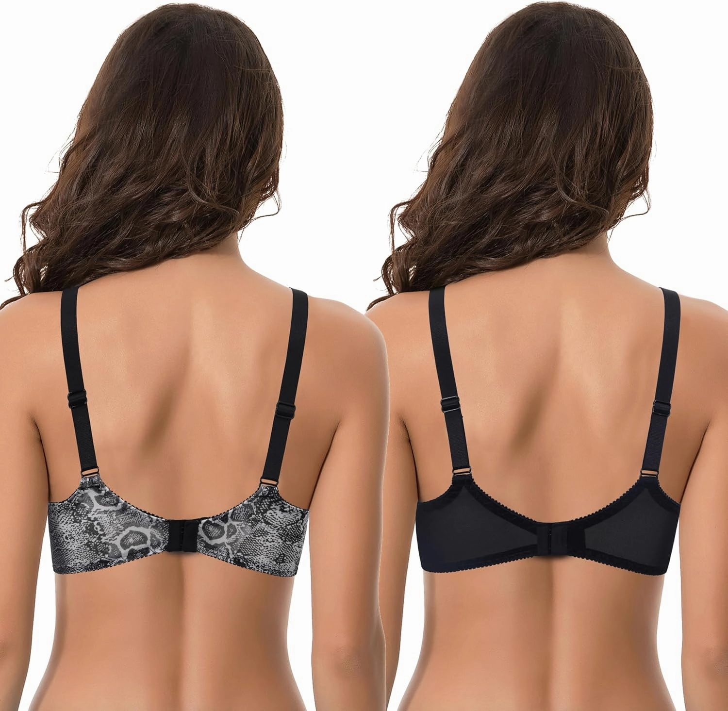 Curve Muse Women's Plus Size Minimizer Unlined Underwire Full Coverage Bra