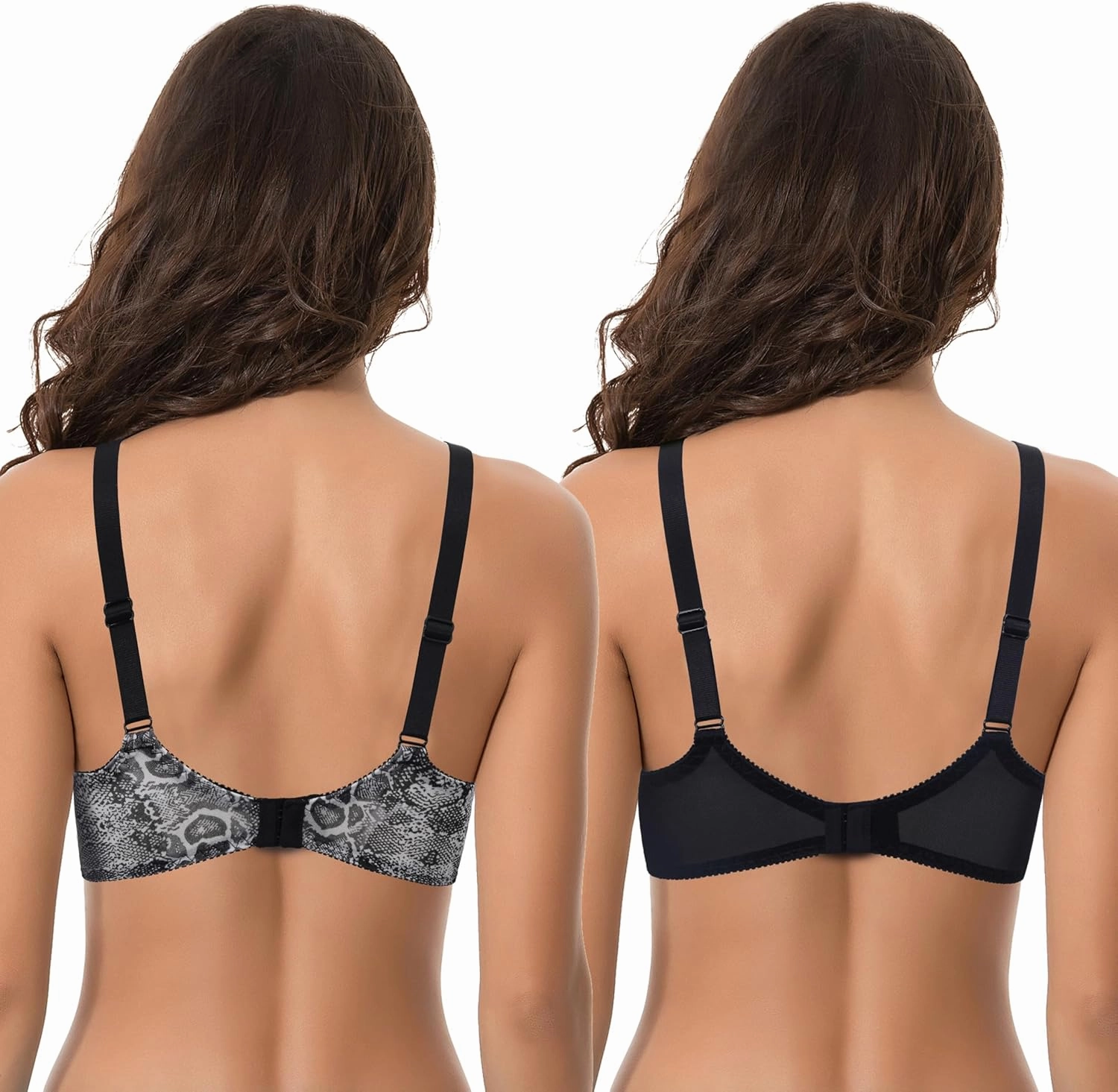 Curve Muse Women's Plus Size Minimizer Unlined Underwire Full Coverage Bra