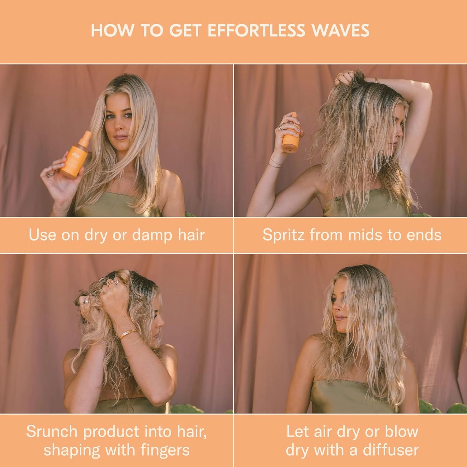 DAE Hibiscus Wave Spray - Enhances Texture, Adds Volume & Hydrates (1.7 oz)