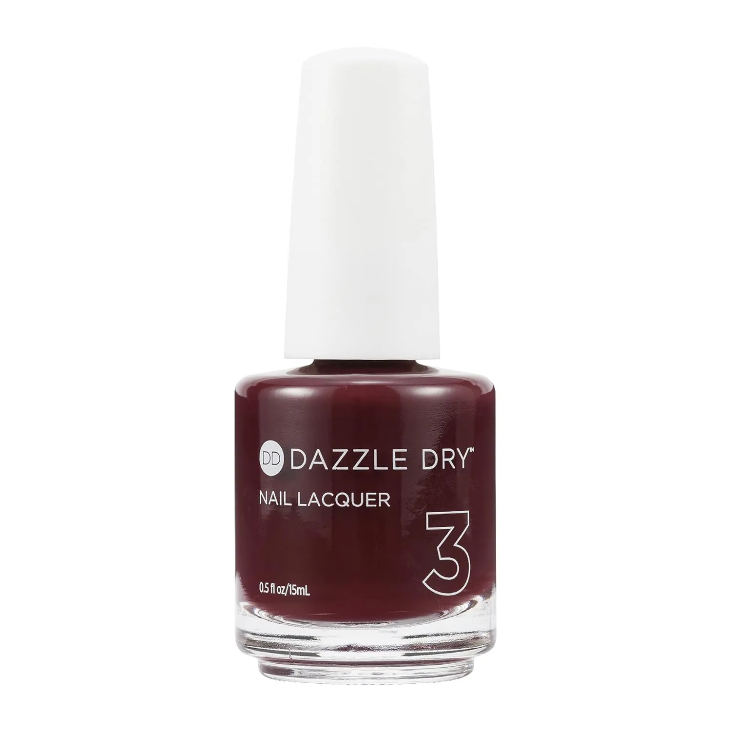 Dazzle Dry Nail Lacquer (Step 3) - Passionate Red - A deep red wine with a dark twist. (0.5 fl oz)