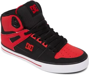 DC mens Pure High-top Wc Skateboard, Skate Shoe, Fiery Red/White/Black, 10.5 US