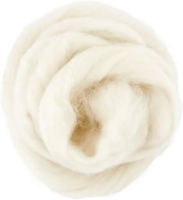 De Witte Engel, Stuffing Wool for Doll Making, Washed and Combed, Waldorf Dolls (100gr)