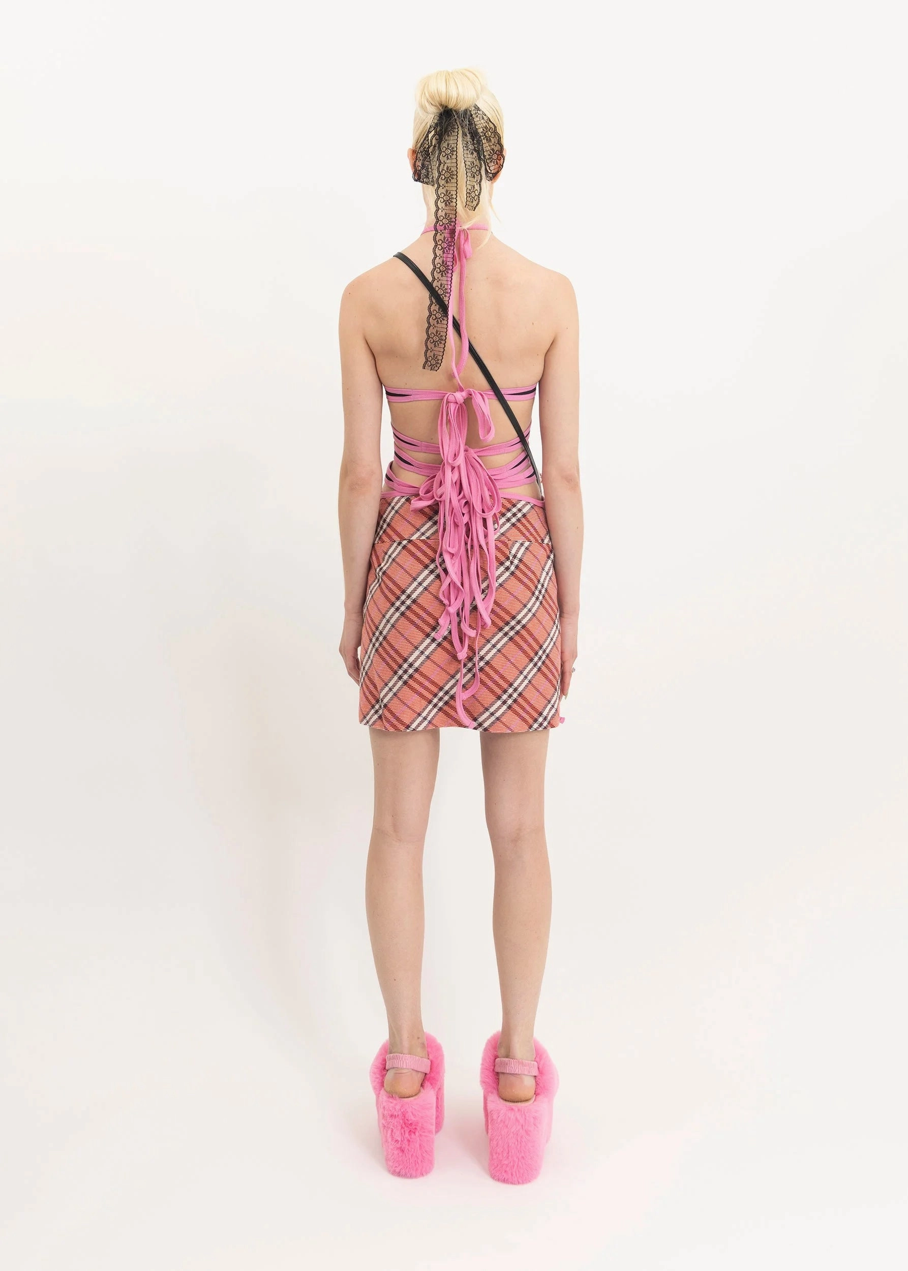 Dead Doll leather bag- pink