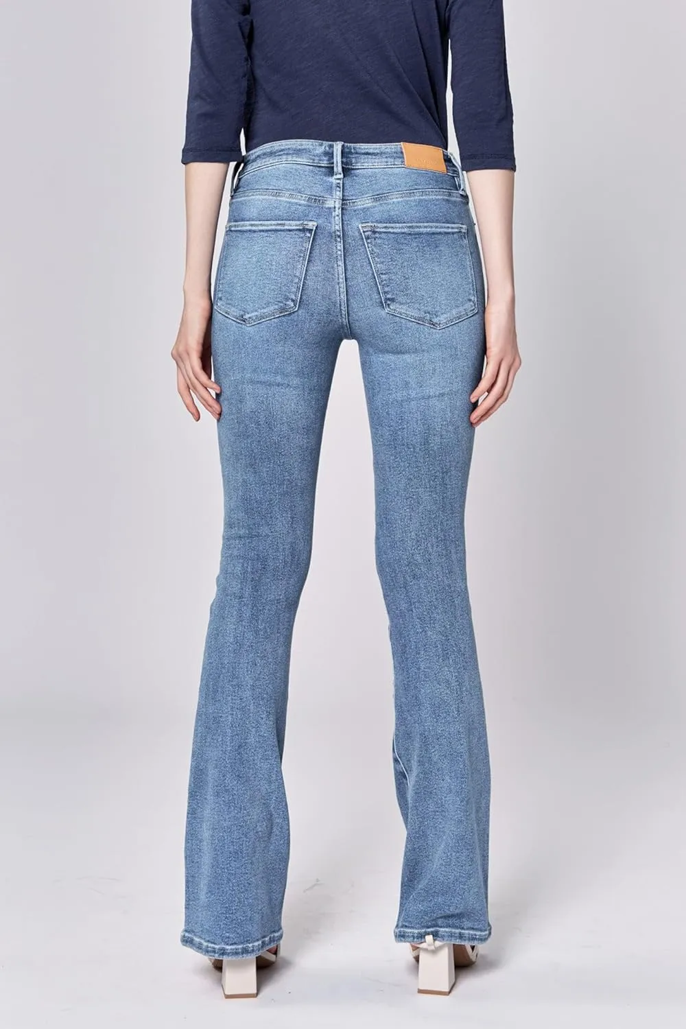 DEAR JOHN Jaxtyn Women's Bootcut Jeans Mid-Rise Midwaisted Full Inseam Comfort Stretch Denim fit