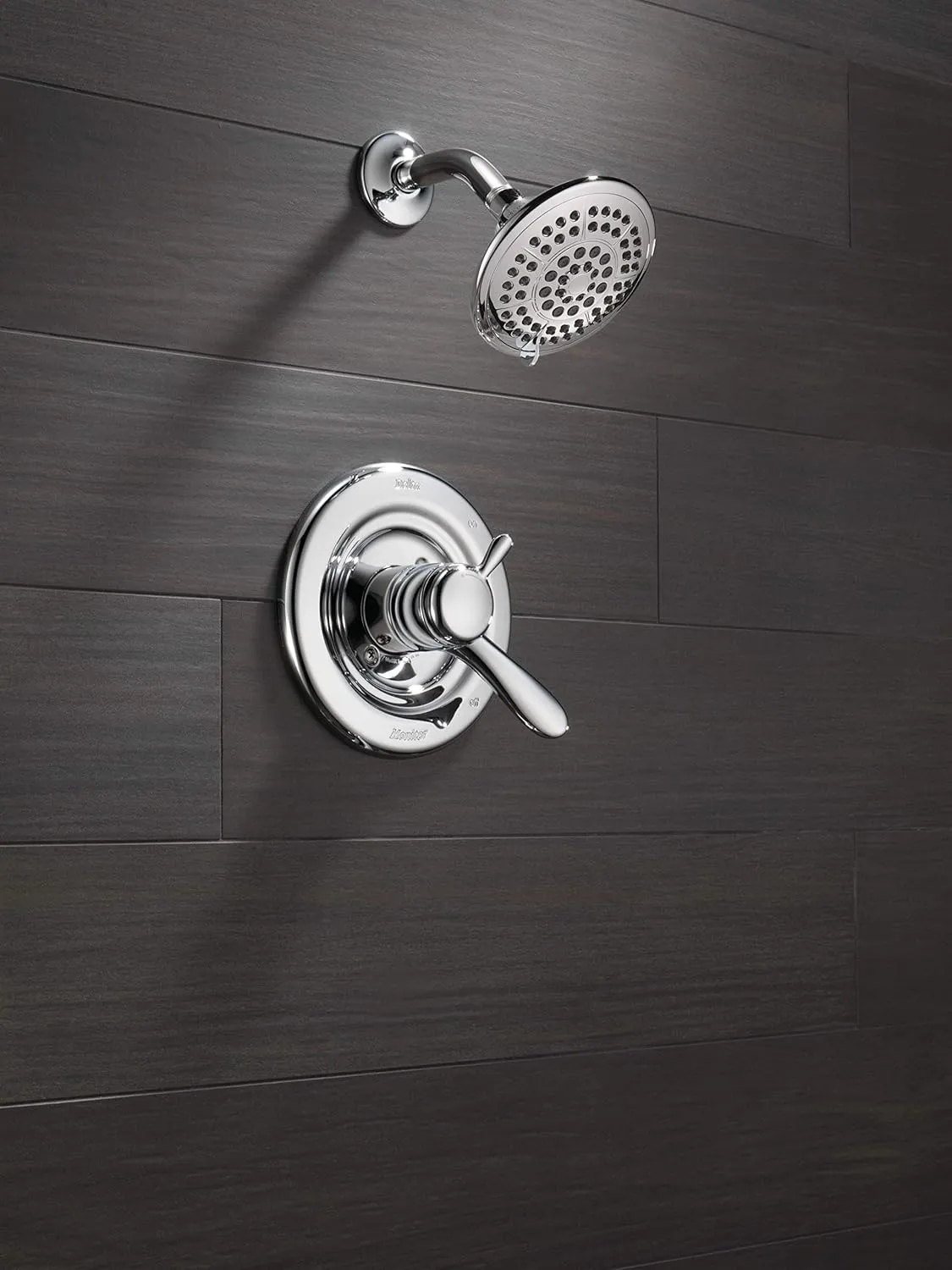 Delta Faucet Lahara 17 Series Dual-Function Shower Trim Kit with 5-Spray Touch-Clean Shower Head, Chrome T17238 (Valve Not Included)