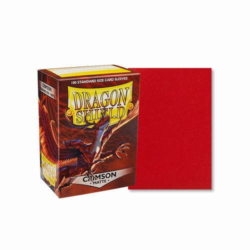 Dragon Shield - Standard Crimson Matte Sleeves 100 pack