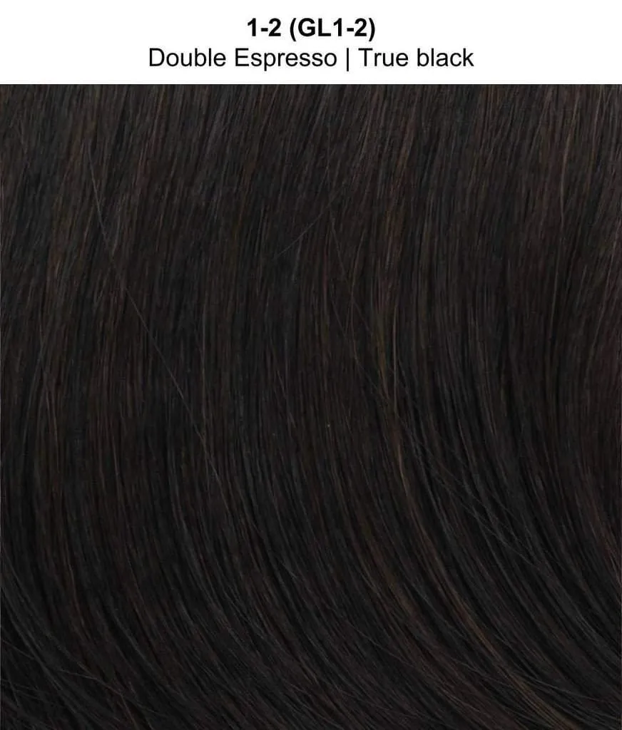 Dream Do Wig Color GL1-2 DOUBLE ESPRESSO - Gabor Wigs 5" Curly Shag Full Volume Barrel Waves Flexlite Synthetic Lace Front Sculpted Cut Bundle MaxWigs Hairloss Booklet