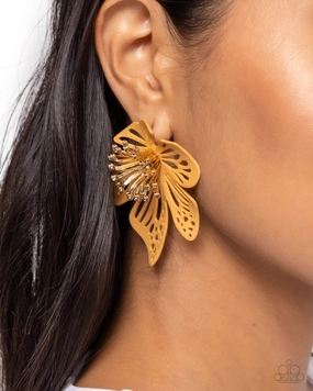 Earrings Wonderland Wallflower - Brown E440