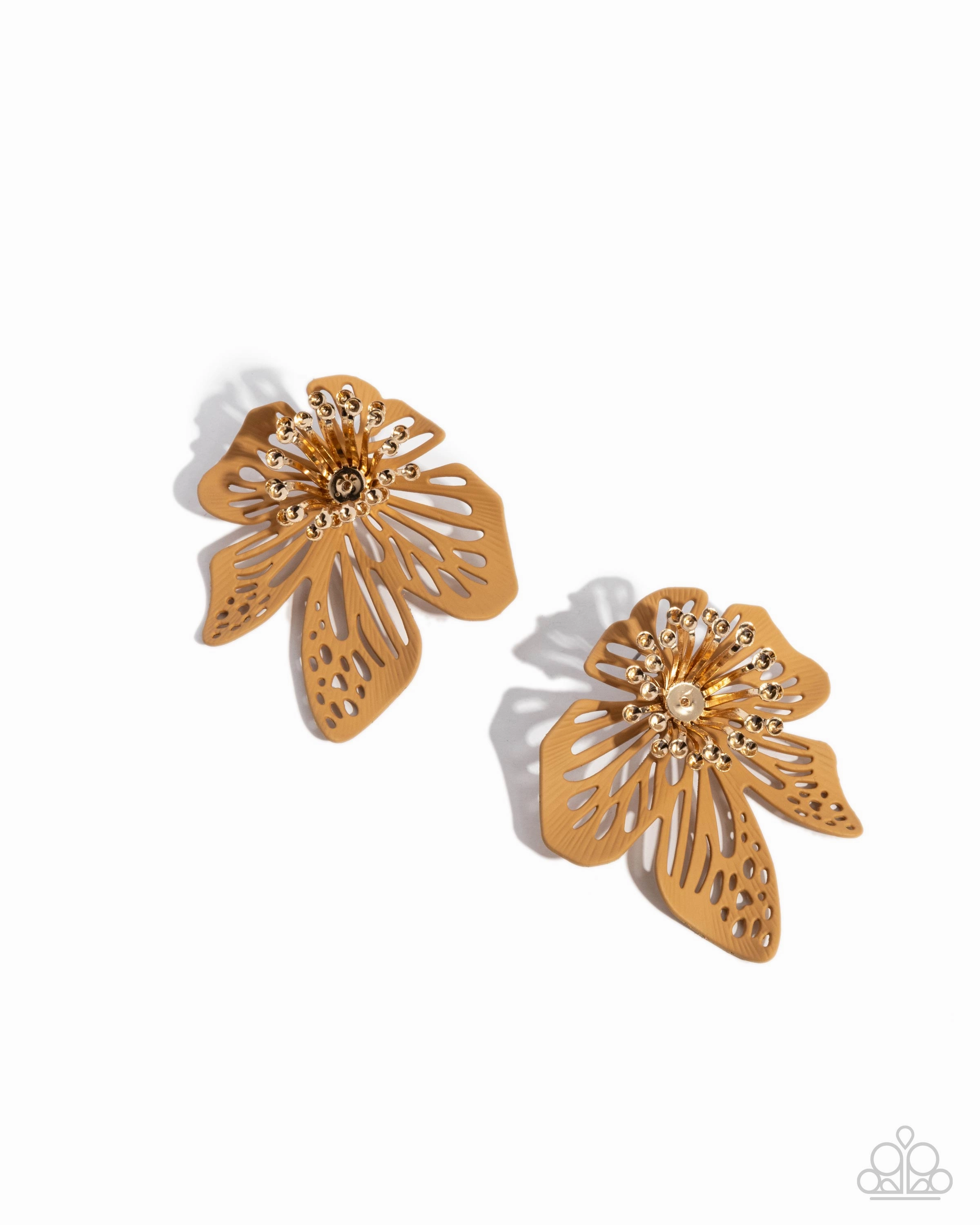 Earrings Wonderland Wallflower - Brown E440