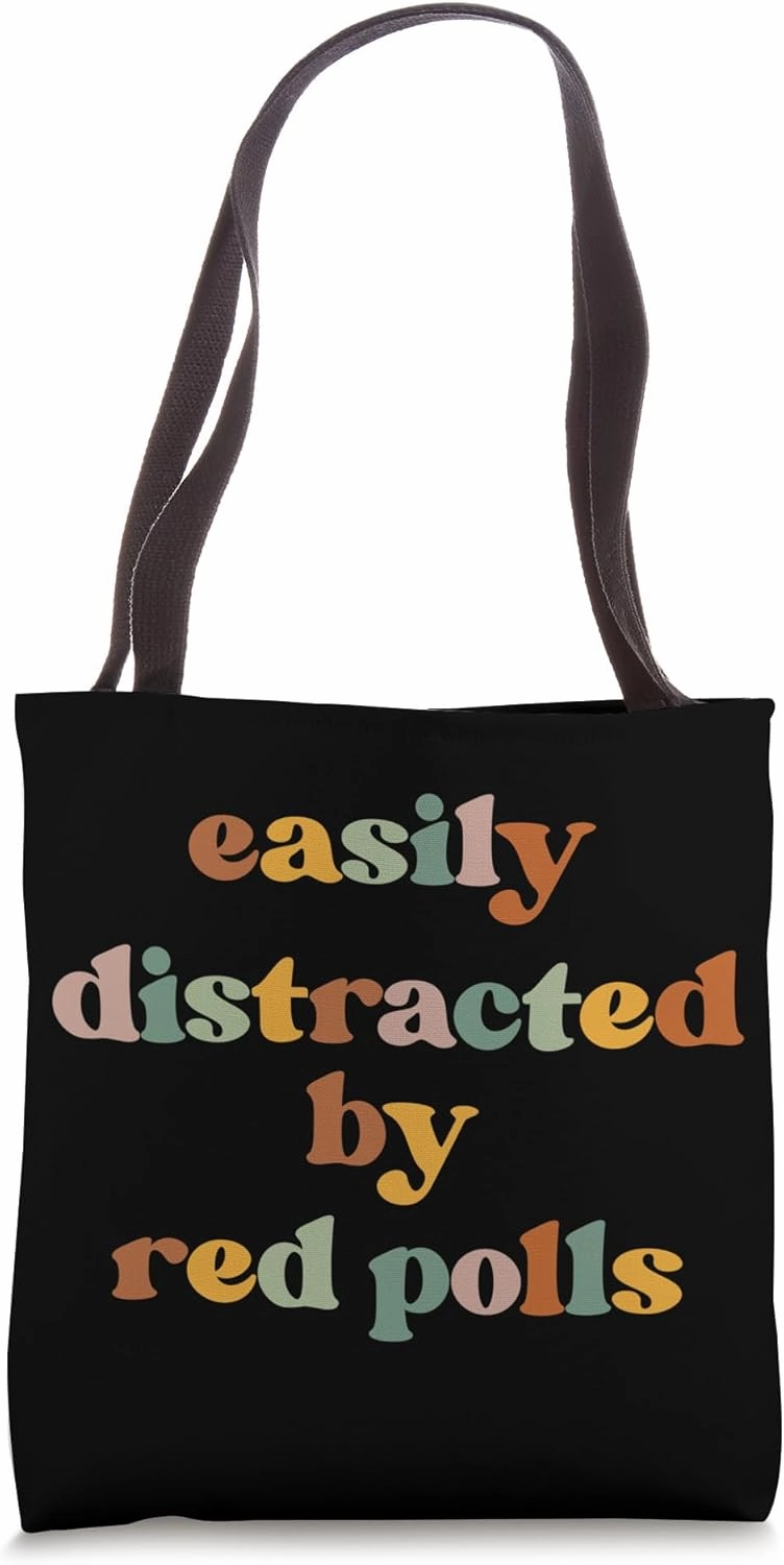 Easily Distracted By A Cow - Breeder Red Poll Cattle Tote Bag