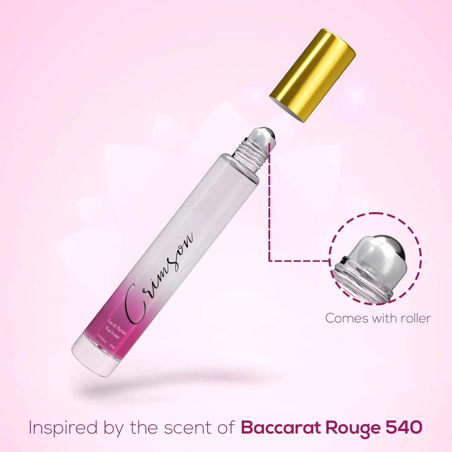 Eau De Parfum for Women Rollerball Set - Naomi, Camilla, Chase, and Crimson - INSPIRED by BRIGHT CRYSTAL, JADORE, BAC. RUG. 540 - (0.33 fl oz / 10 ml) Each
