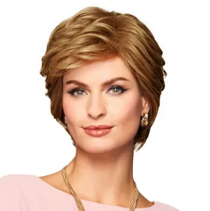 Enthusiastic Wig Cap, Short Shag With Layers And Volume by Hairuwear, Brown Blonde