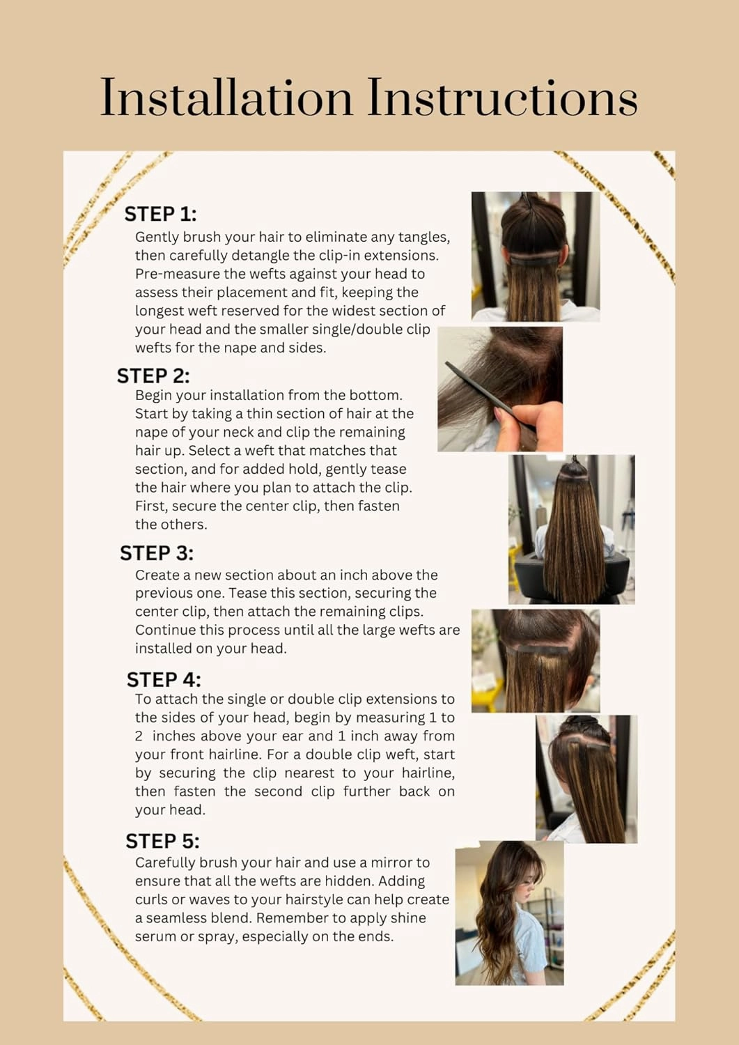 Envie Me Luxury Hair Extensions Remy Cuticle Intact Double Drawn Real Human Hair Deep Wave Curl Hair Seamless-Invisible Clip In Hair Extensions #1B Soft Black 110g 20 inch 8 pcs