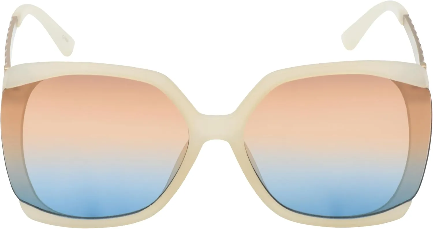 essica Simpson Women's J6214 Oversized Cat Eye Square Sunglasses