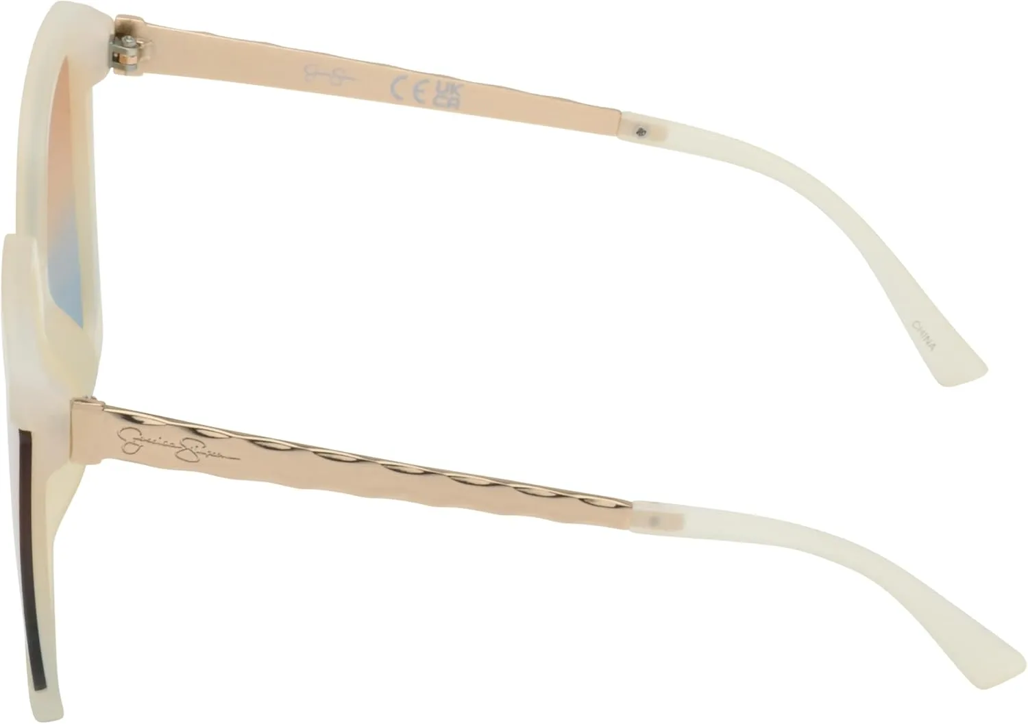 essica Simpson Women's J6214 Oversized Cat Eye Square Sunglasses