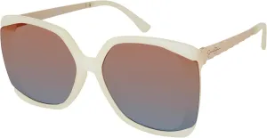 essica Simpson Women's J6214 Oversized Cat Eye Square Sunglasses