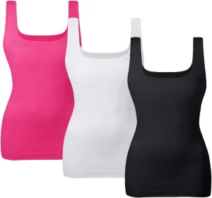 EUYZOU Women Tummy Control Shapewear Tank Tops Seamless Square Neck Compression Tops Slimming Body Shaper Camisole