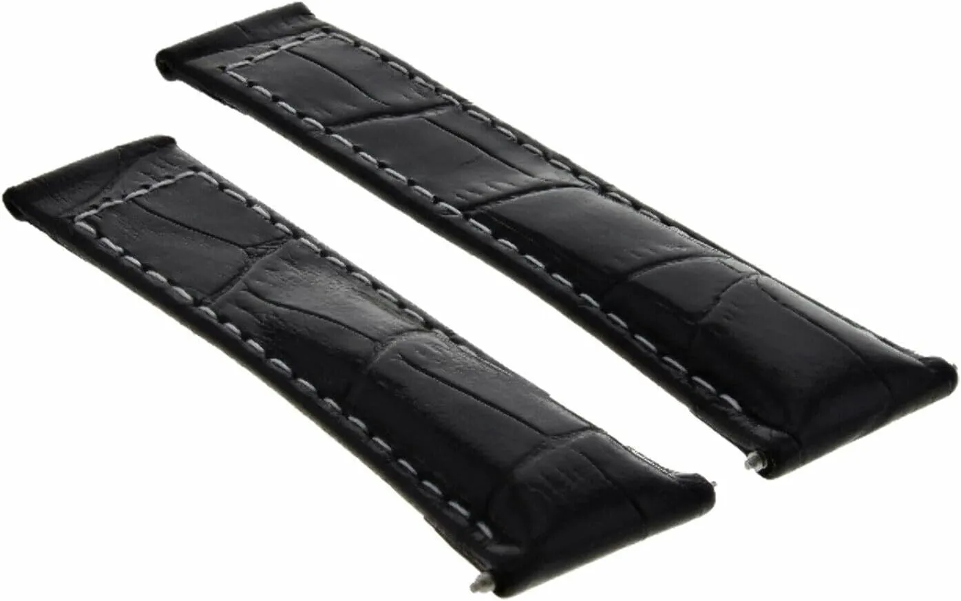 Ewatchparts 20mm Leather Watch Band Strap Compatible With All Rolex Daytona Watch Short, Regular, Long