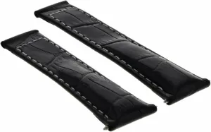 Ewatchparts 20mm Leather Watch Band Strap Compatible With All Rolex Daytona Watch Short, Regular, Long