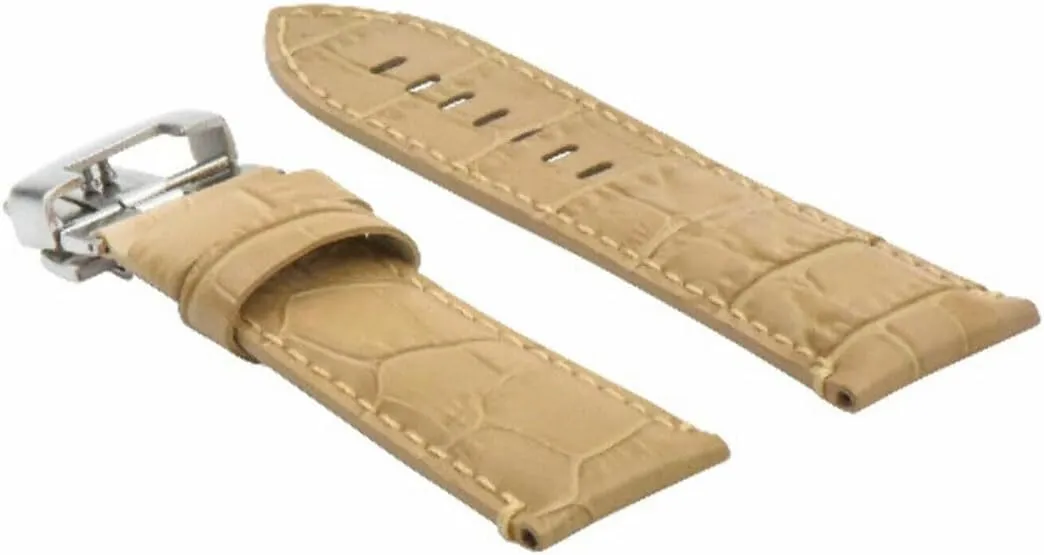 Ewatchparts 22mm - 24mm Rubber Diver Watch Band Strap Compatible With Panerai GMT Marina Luminor Radiomir